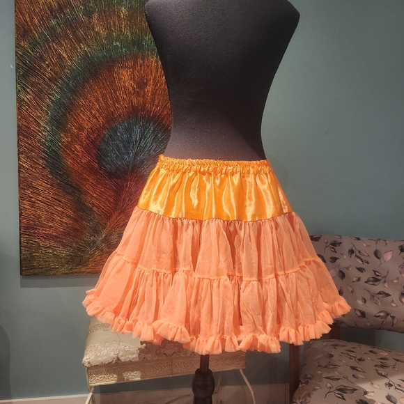 Orange Ruffled Skirt - Picture 3 of 3